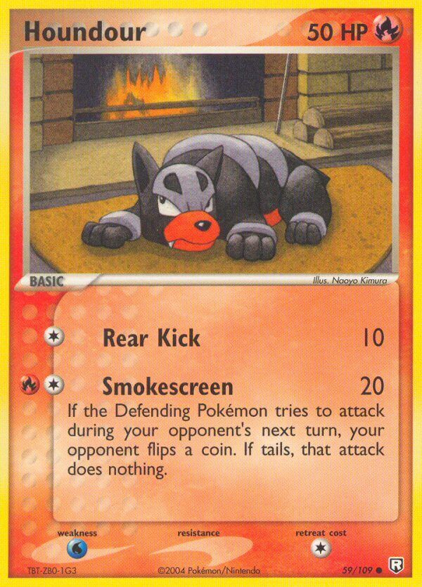 Houndour - 59/109 - Reverse Holo - EN