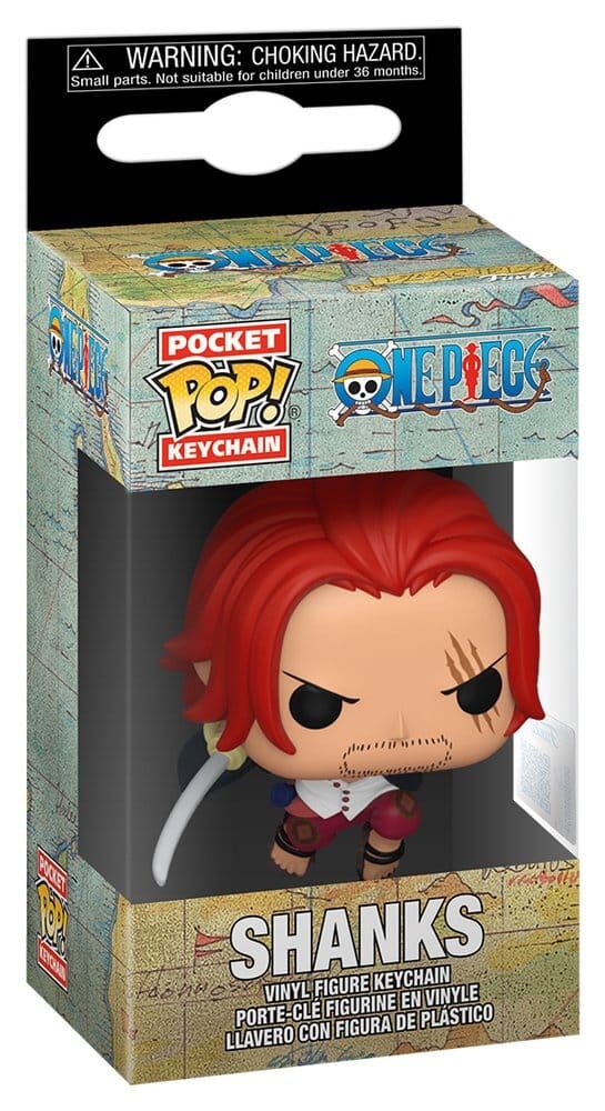 One Piece POP! Vinyl Schlüsselanhänger Shanks 4 cm