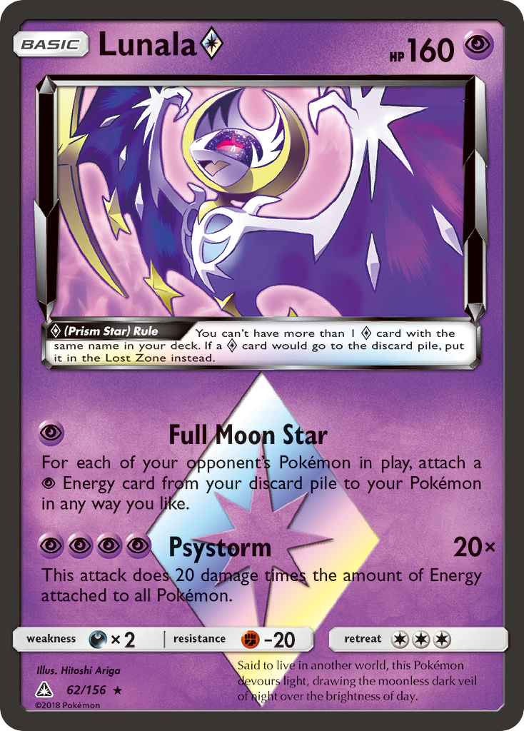 Lunala Prism Star - 62/156 - EN Lunala Prism Star - 62/156 - EN