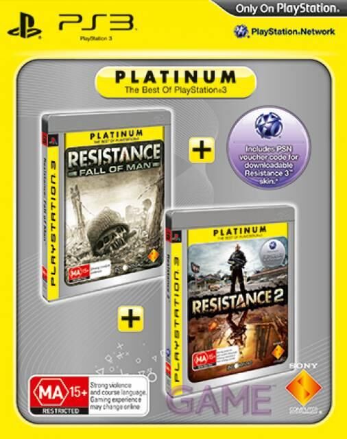 Resistance: Fall of Man & Resistance 2 [Platinum] - OVP - PS3 - EN