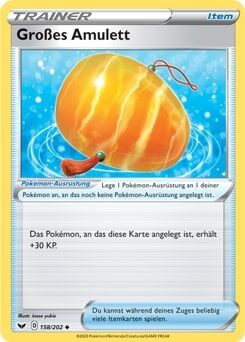 Großes Amulett 158/202 - Pokémon TCG