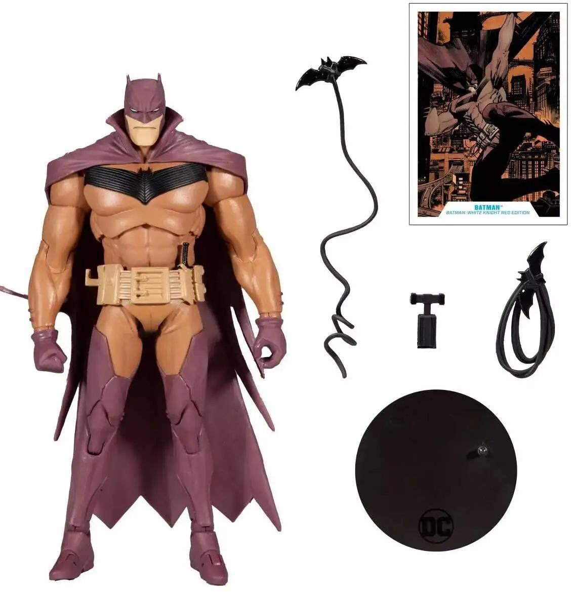 McFarlane Toys DC Multiverse Batman Action Figure [White Knight Red Edition]