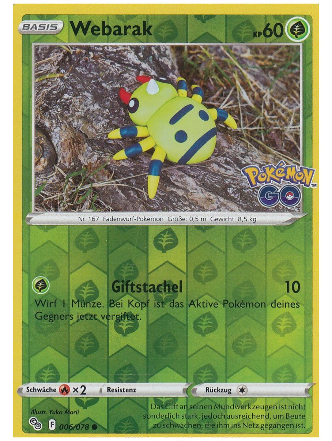 Webarak - 006/078 - Peelable - Pokémon TCG - Near Mint - DE Webarak - 006/078 - Peelable - Pokémon TCG - Near Mint - DE
