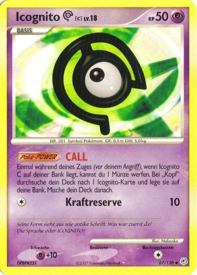 Icognito C 067/130 - Pokémon TCG
