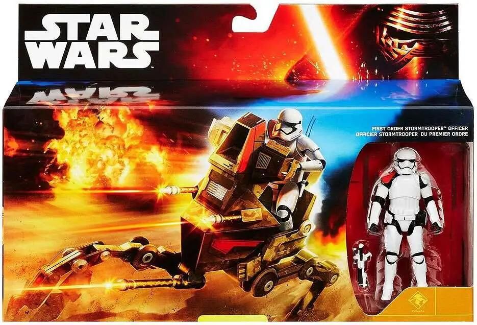 Star Wars The Force Awakens Desert Assault Walker with First Order Stormtrooper Officer Exclusive 3.75-Inch Vehicle