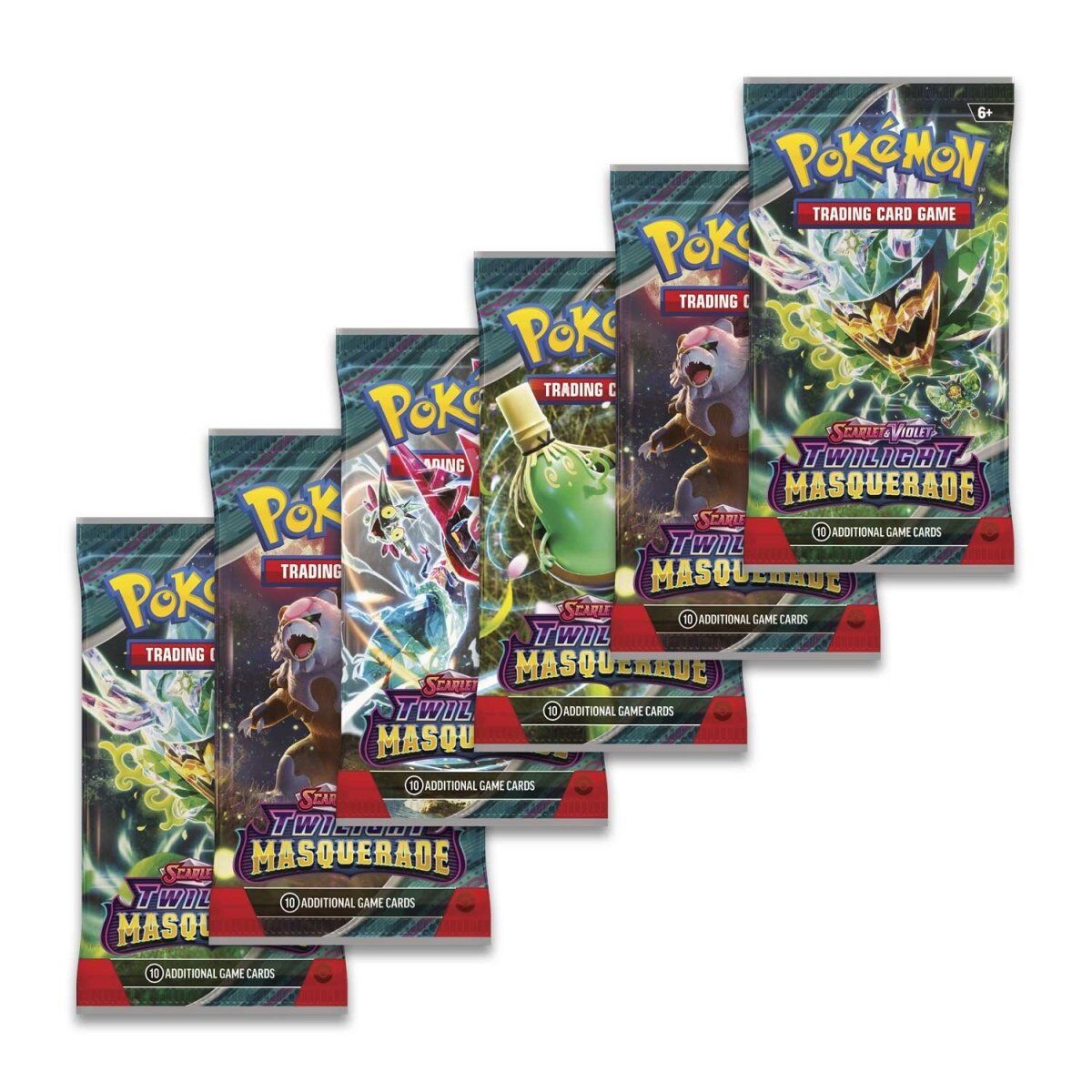Pokémon TCG: Scarlet & Violet - Twilight Masquerade Booster Bundle (6 Packs) - EN 