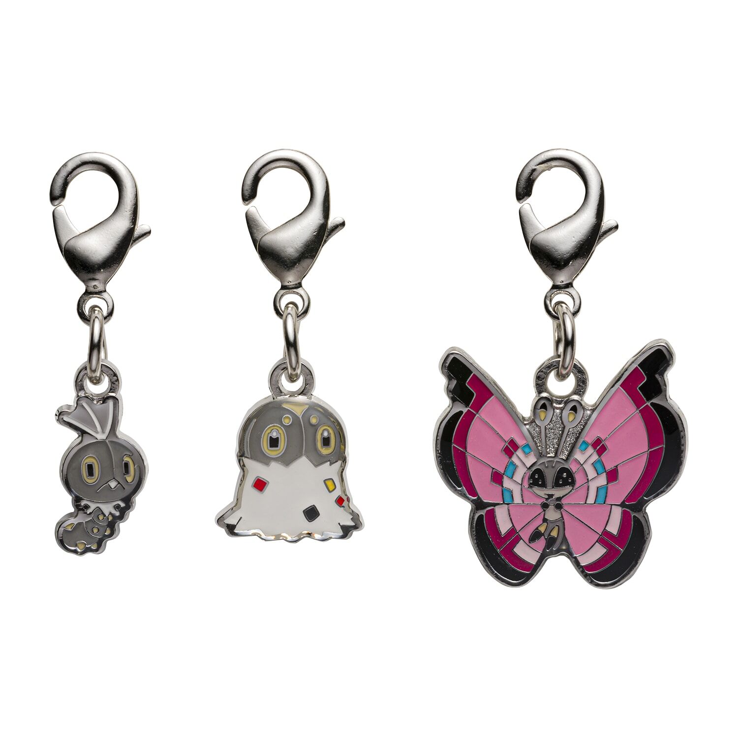 Pokemon Center - Scatterbug, Spewpa, Vivillon Schlüsselanhänger - 3 Stück Pokemon Center - Scatterbug, Spewpa, Vivillon Schlüsselanhänger - 3 Stück