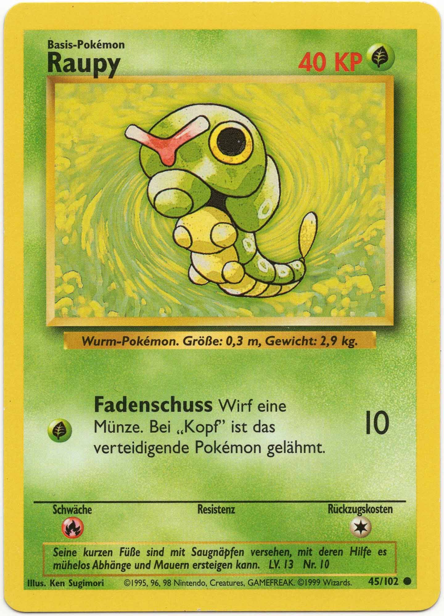 raupy-45-102-pokemon-tcg-lightly-played Raupy - 45/102 - Pokémon TCG - Lightly Played
