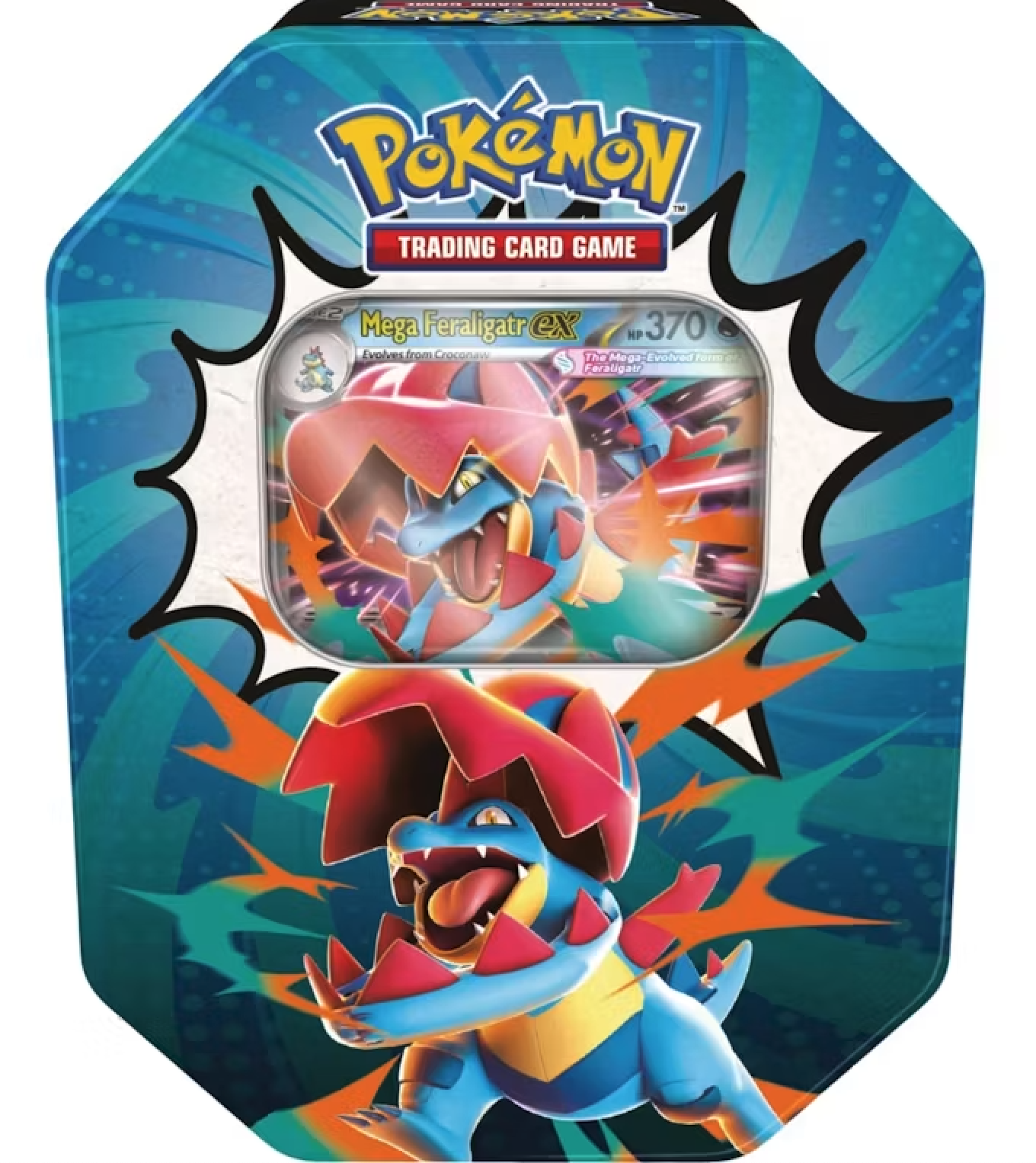 Pokémon TCG: Mega Evolution - Ascended Heroes Tin Box - Mega Feraligatr ex - EN