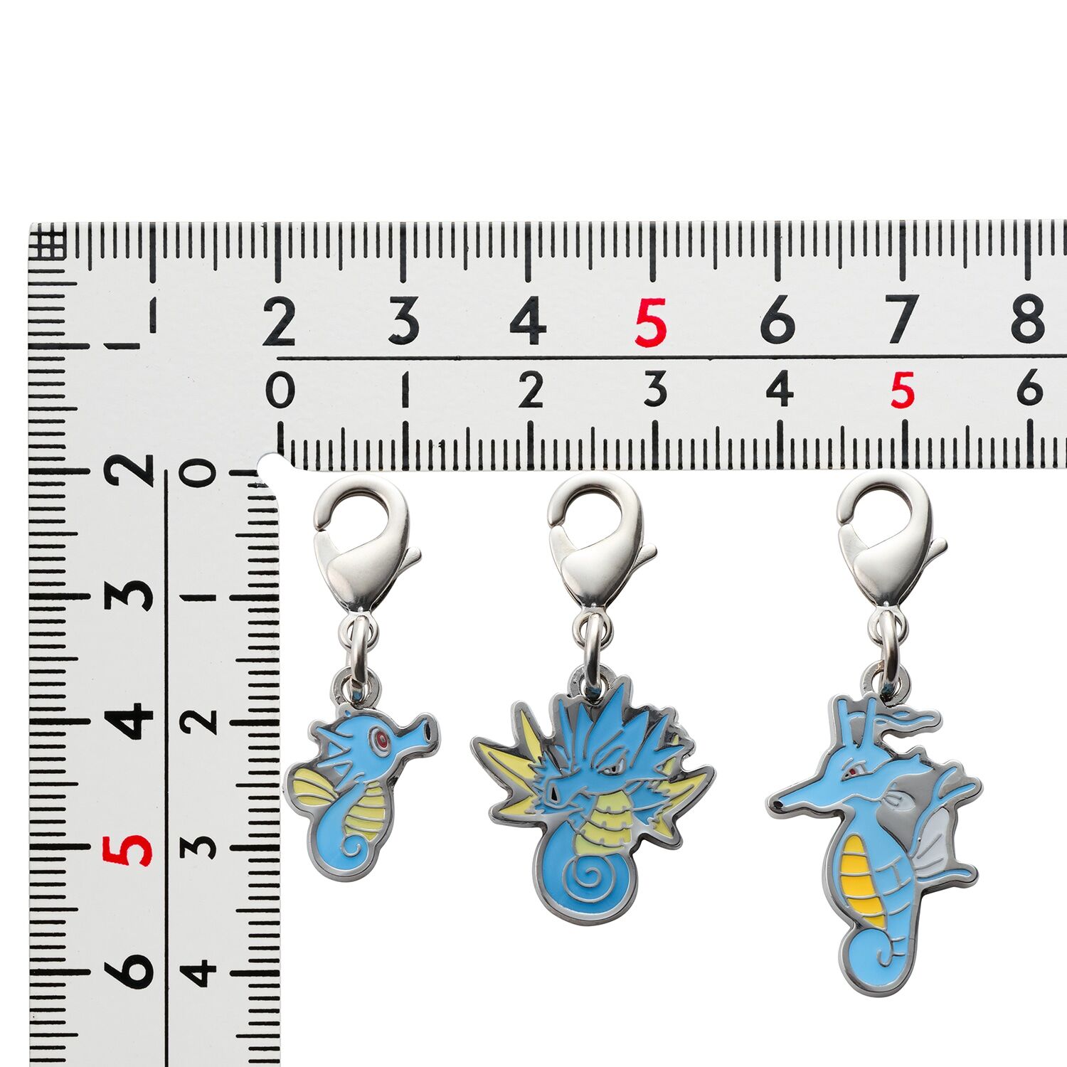 Pokemon Center - Horsea, Seadra & Kingdra Schlüsselanhänger - 3 Stück