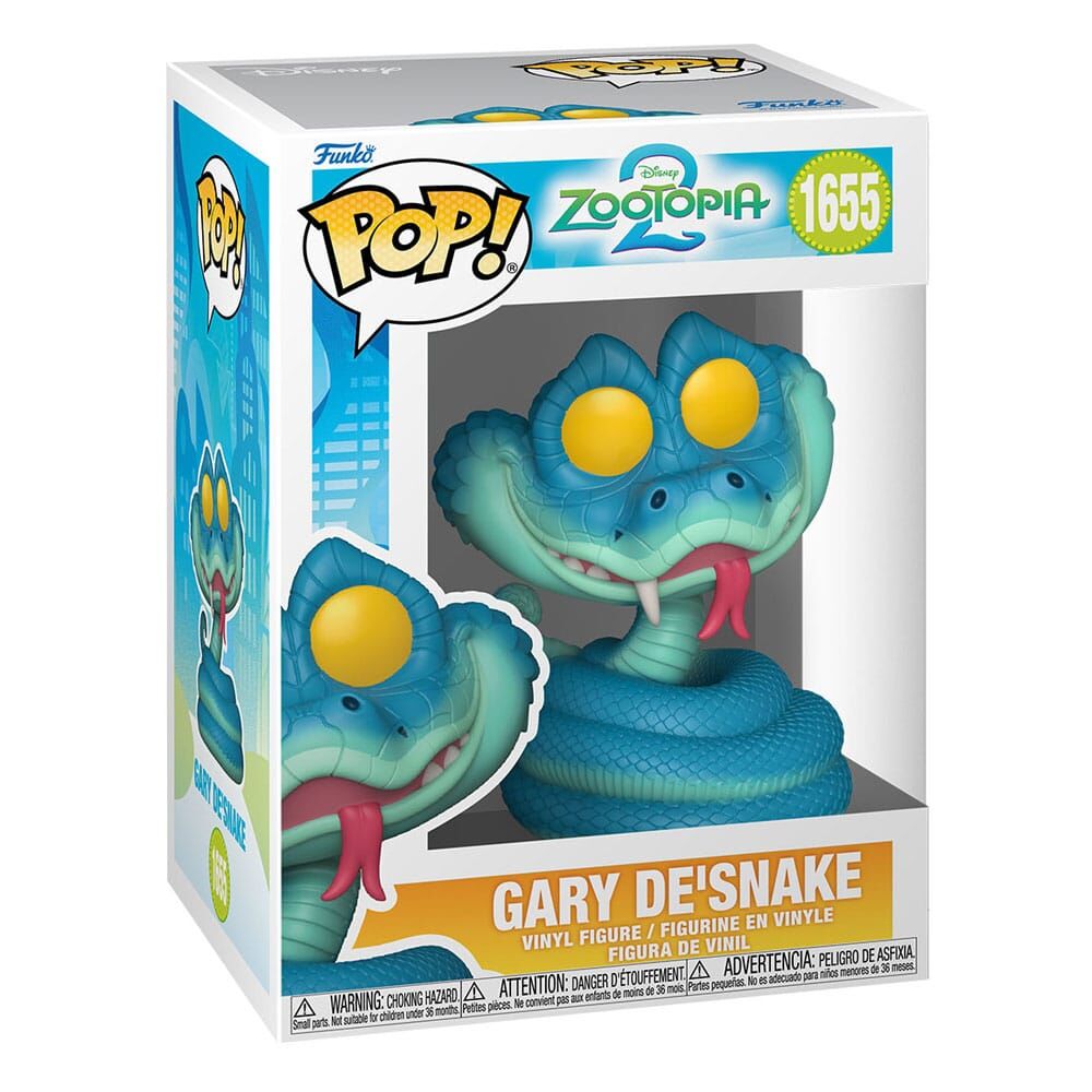 ZOOTOPIA 2 POP! #1655 Movies Vinyl Figur Gary De'Snake - 9 cm ZOOTOPIA 2 POP! #1655 Movies Vinyl Figur Gary De'Snake - 9 cm