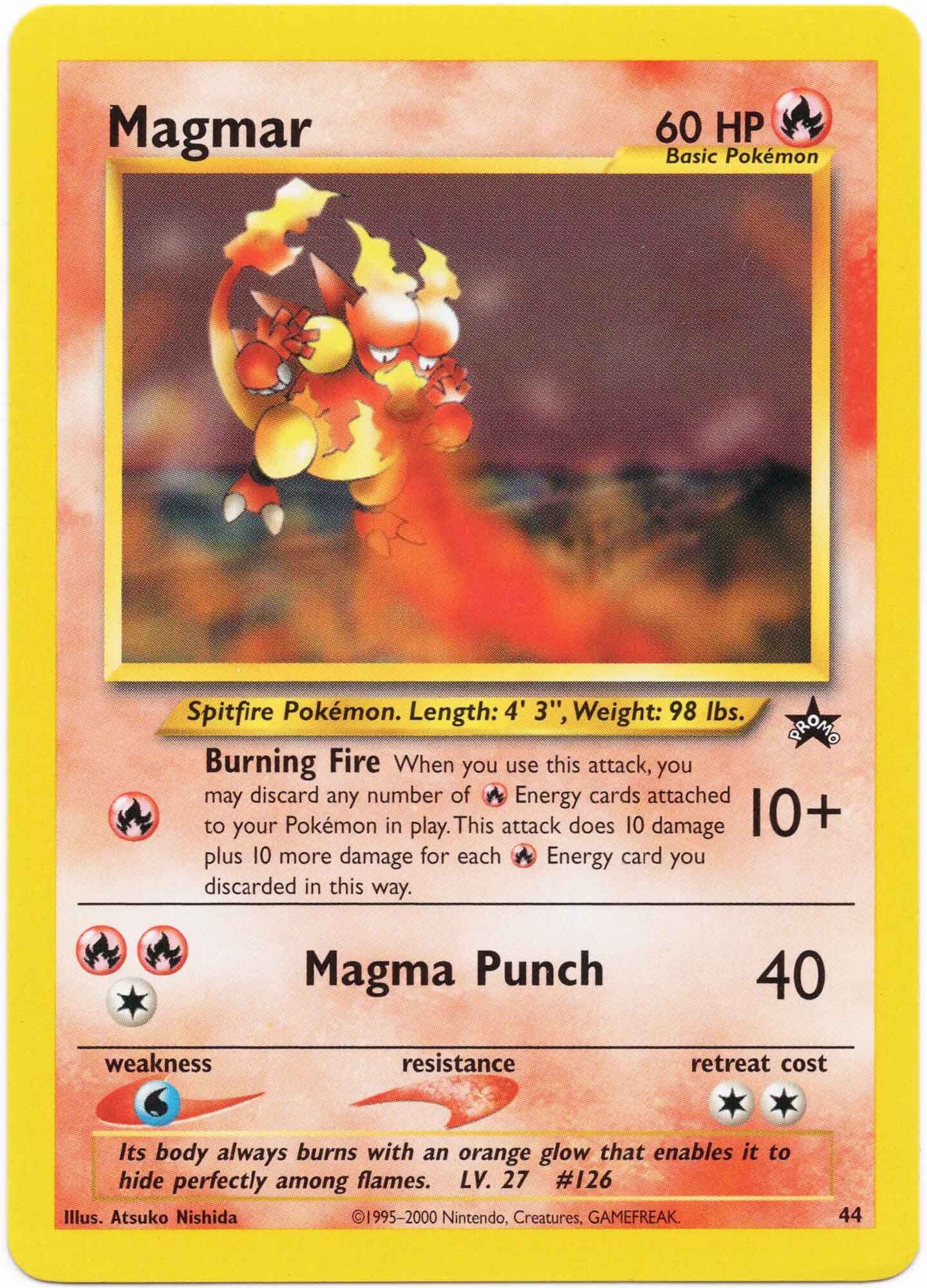 magmar-black-star-promo-44-pok-mon-tcg Magmar Black Star Promo 44 - Pokémon TCG