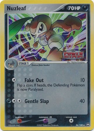 Nuzleaf - 36/108 - Reverse Holo - EN Nuzleaf - 36/108 - Reverse Holo - EN
