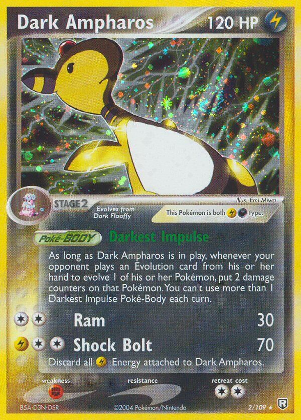 Dark Ampharos - 2/109 - Reverse Holo - EN Dark Ampharos - 2/109 - Reverse Holo - EN
