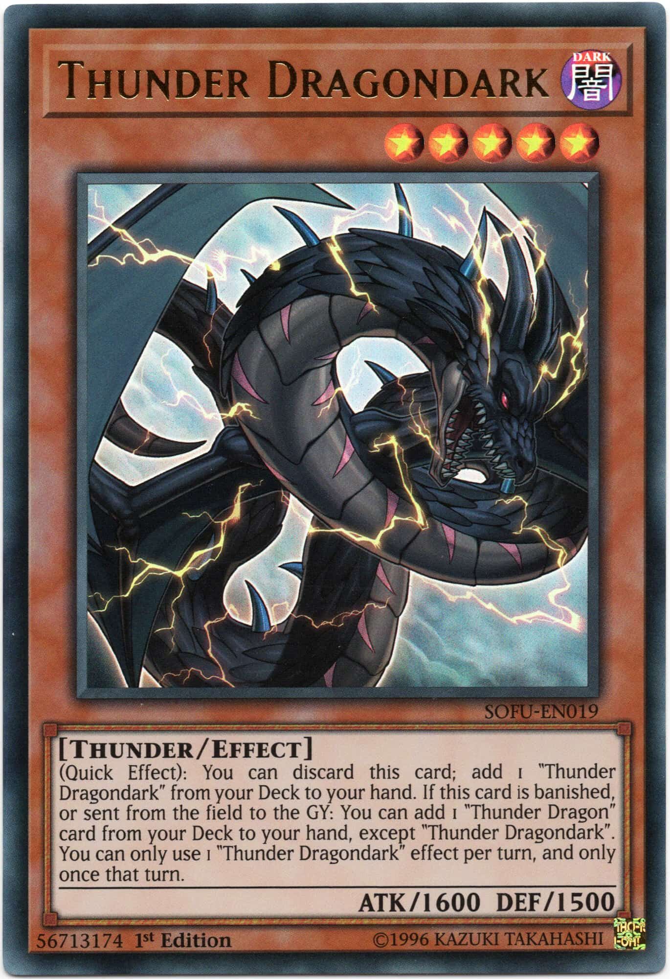 thunder-dragondark-sofu-en019-ultra-rare-1st-edition-near-mint-min Thunder Dragondark - SOFU-EN019 - Ultra Rare - 1st Edition - Near Mint
