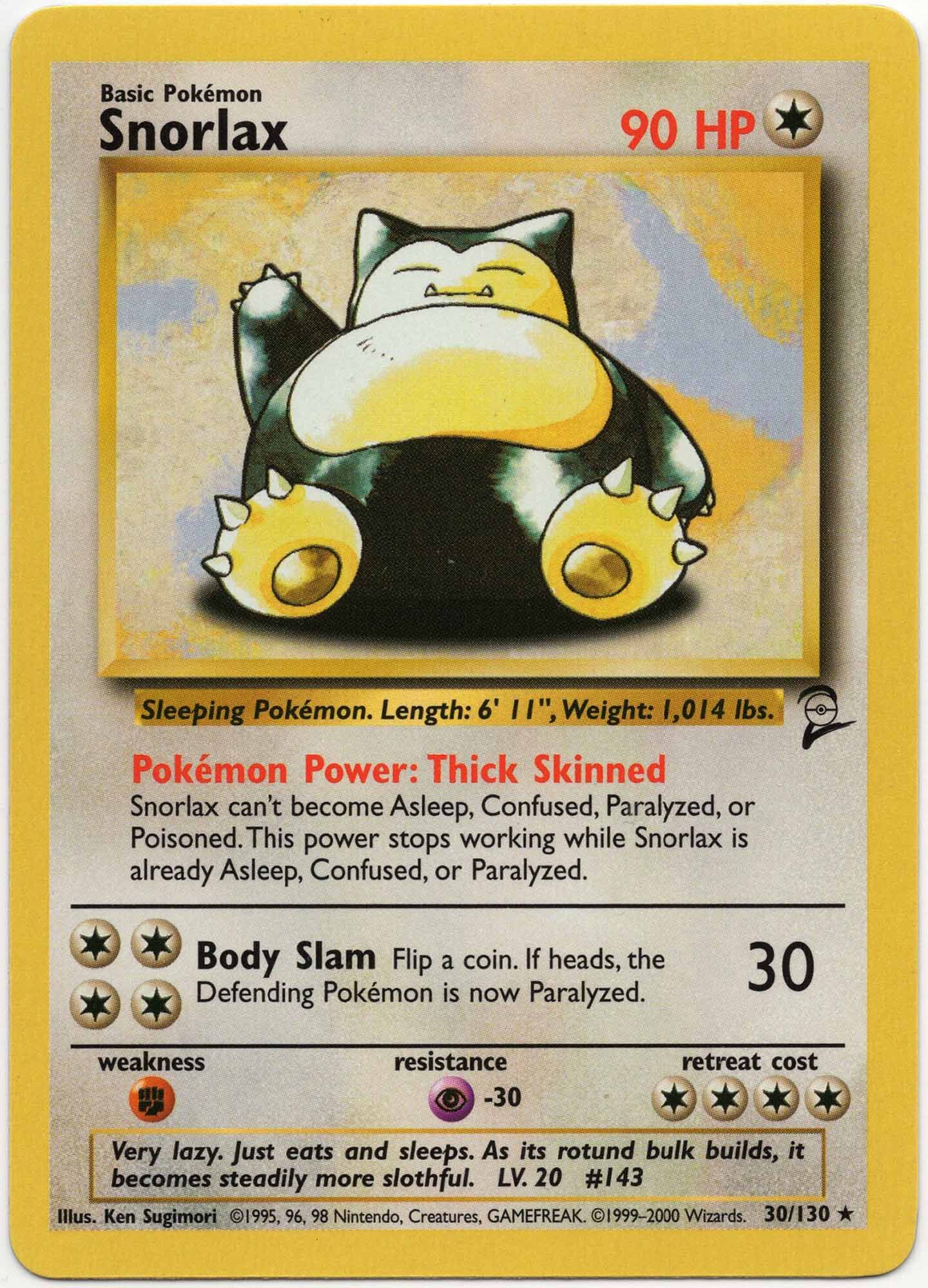 Snorlax - 30/130 - Pokémon TCG