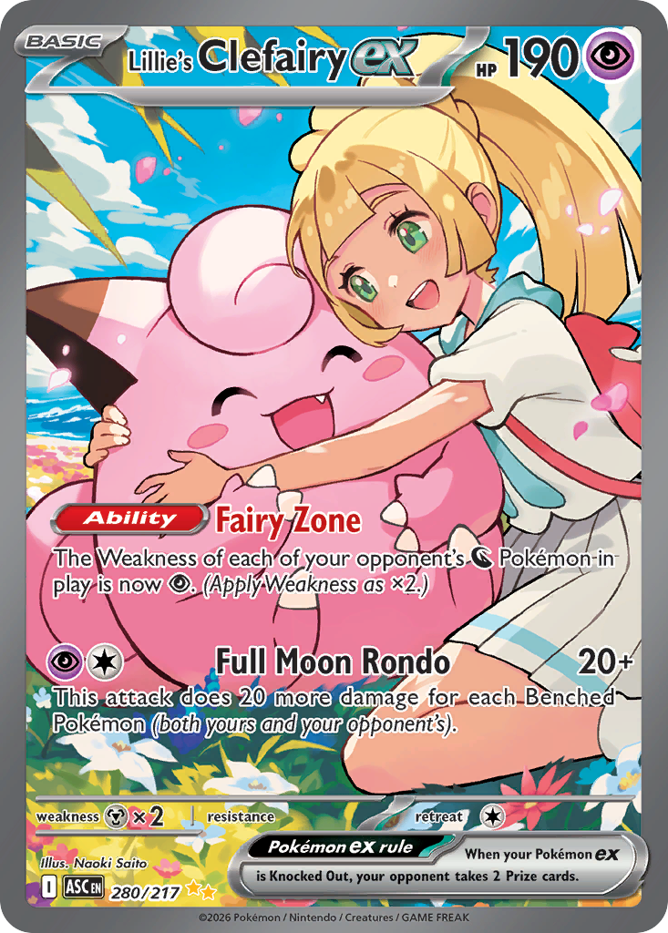 Lillie’s Clefairy ex - 280/217 - EN Lillie’s Clefairy ex - 280/217 - EN