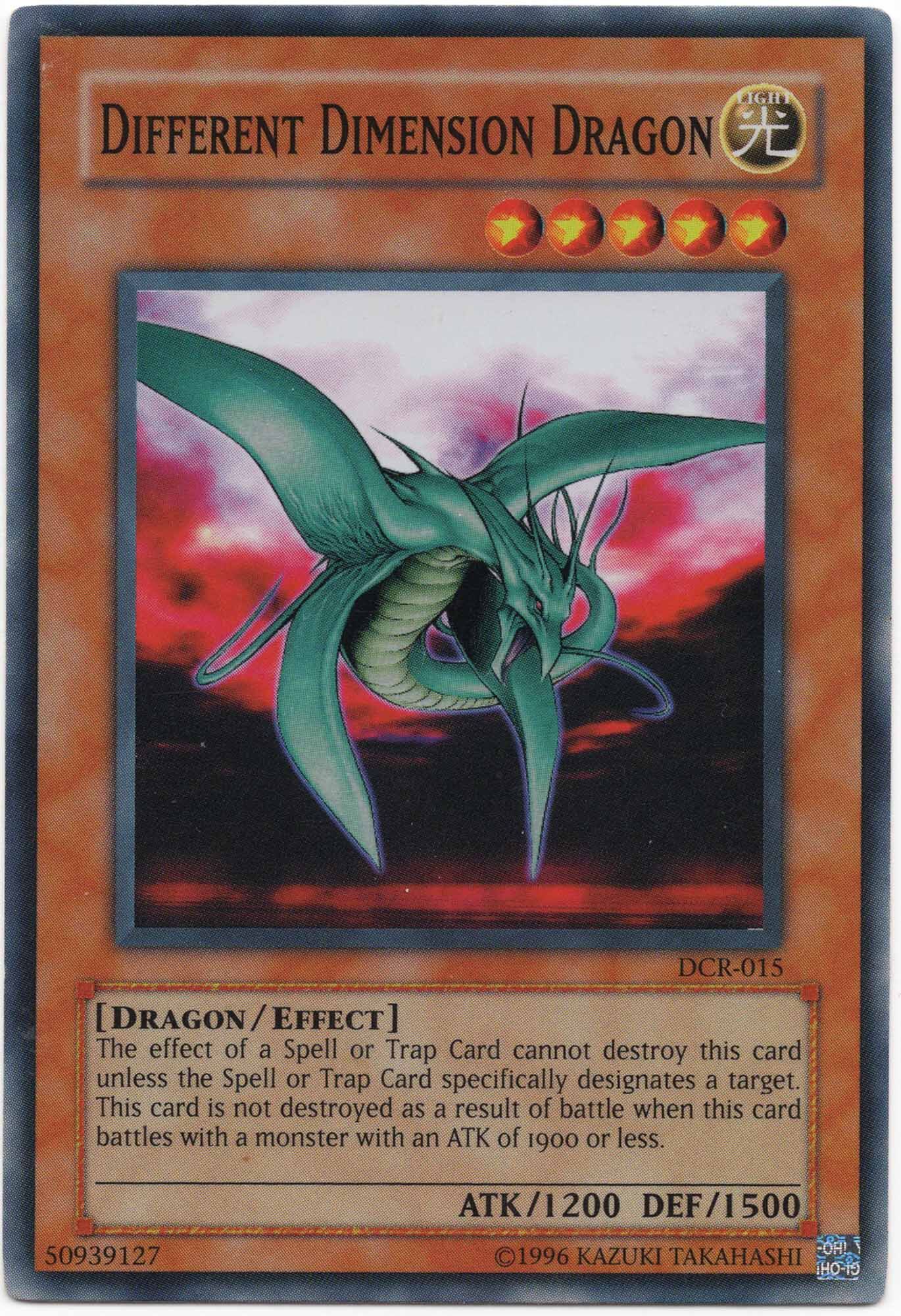 Different Dimension Dragon - DCR-015 - Super Rare - Lightly Played