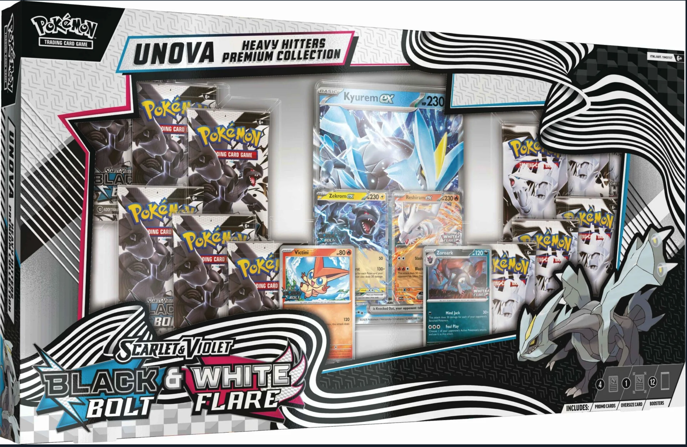 Pokémon TCG: Scarlet & Violet Black Bolt & White Flare - Unova Heavy Hitters Premium Collection Box - EN