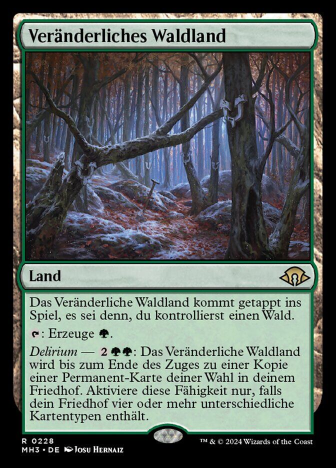 Shifting Woodland - MH3 228 - Normal - DE - NM