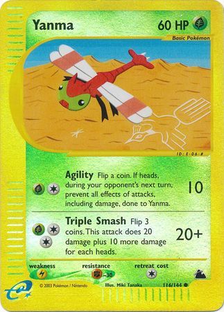 Yanma - 116/144 - Reverse Holo - EN