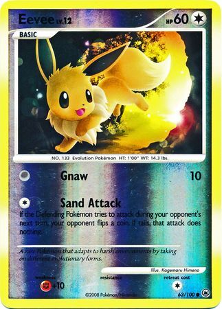 Eevee - 63/100 - Reverse Holo - EN Eevee - 63/100 - Reverse Holo - EN