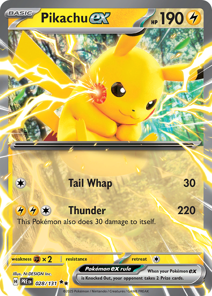 Pikachu ex - 028/131 - EN