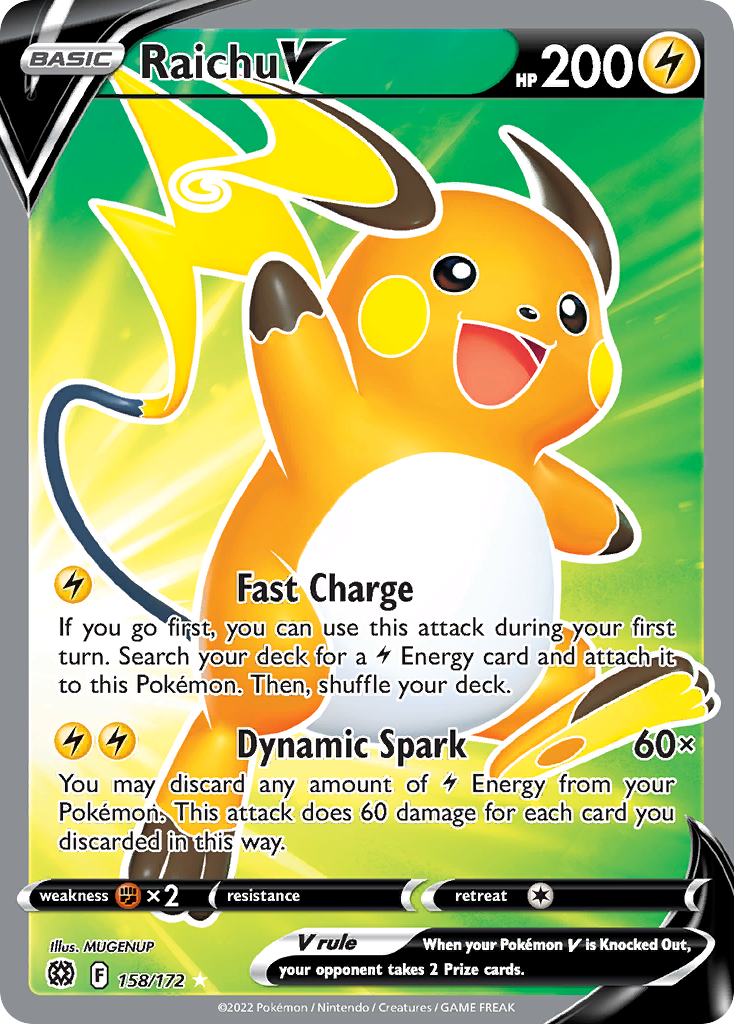 Raichu V - 158/172 - EN
