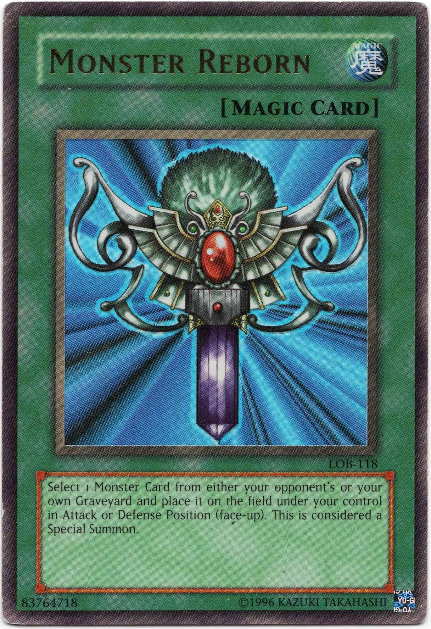 monster-reborn-lob-118-ultra-rare-heavily-played Monster Reborn - LOB-118 - Ultra Rare (Heavily Played)