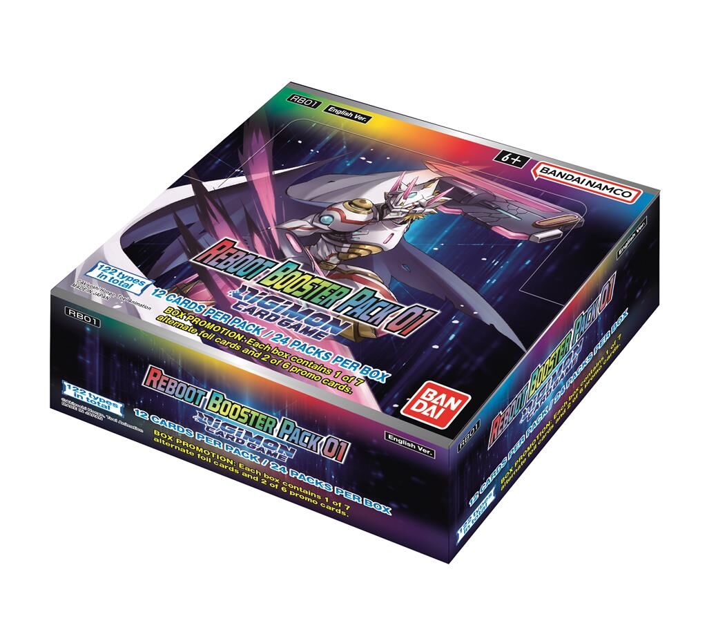 Reboot Booster Pack 01 - RB01 Booster Display - Digimon Card Game - EN Reboot Booster Pack 01 - RB01 Booster Display - Digimon Card Game - EN