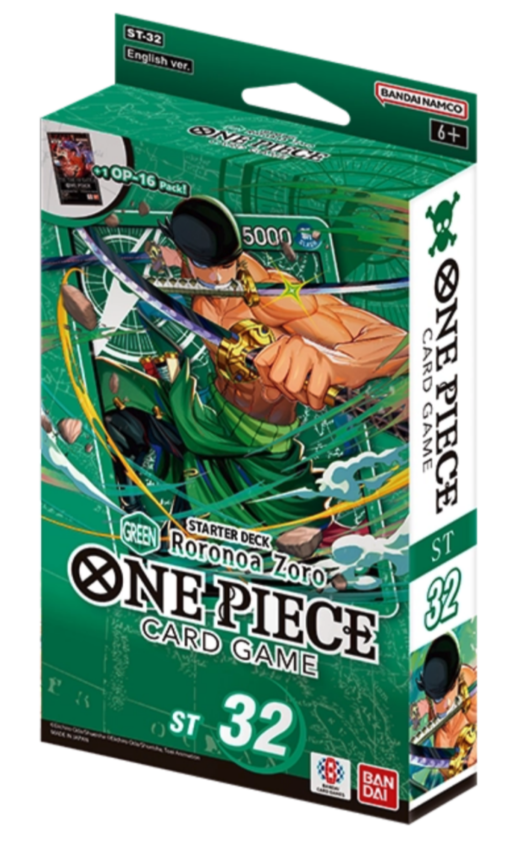 Starter Deck GREEN Roronoa Zoro - ST-32 - One Piece Card Game - EN Starter Deck GREEN Roronoa Zoro - ST-32 - One Piece Card Game - EN