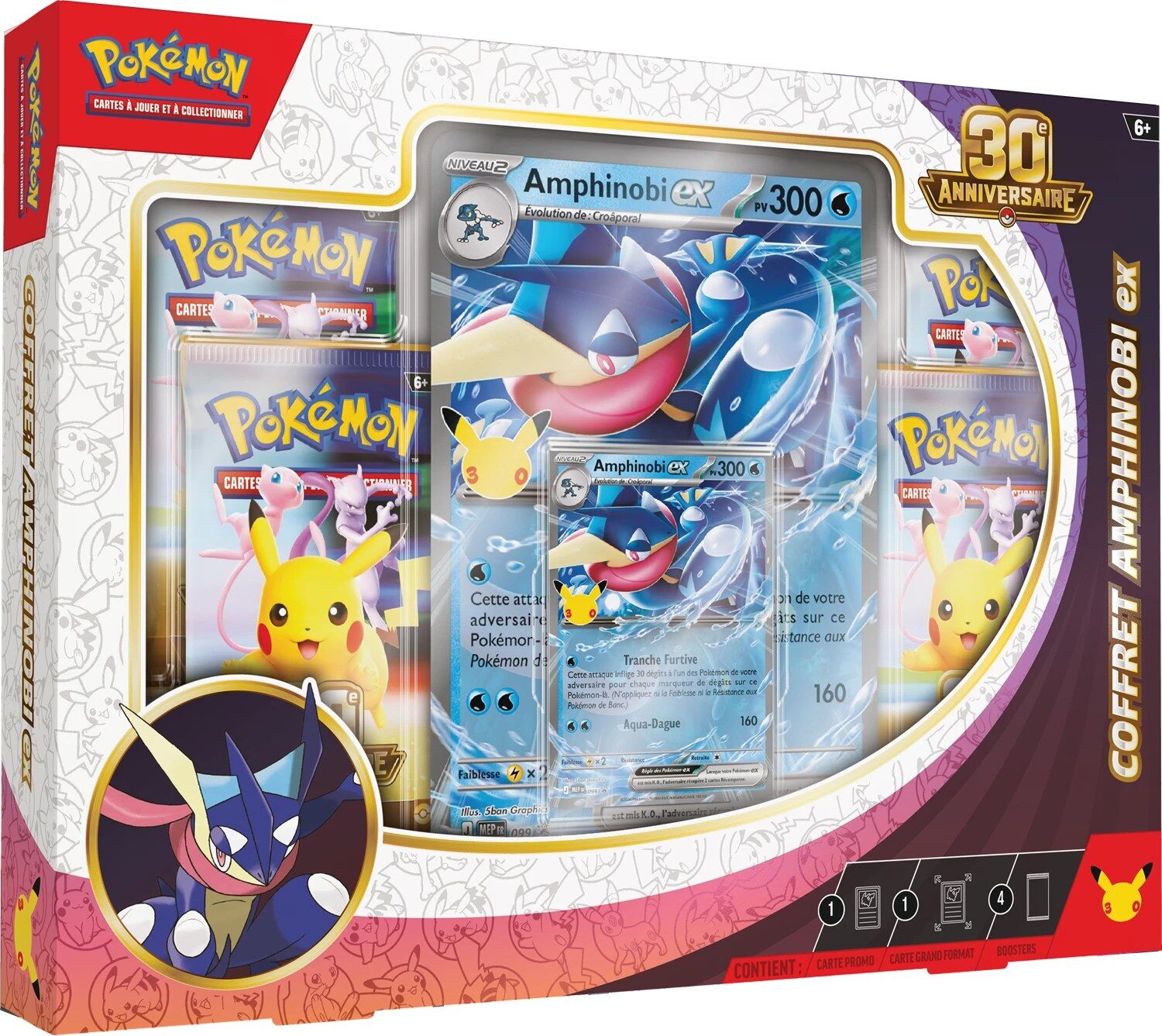 Pokémon TCG: 30th Anniversary ex Box Amphinobi - FR