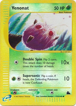 Venonat - 112/144 - Reverse Holo - EN Venonat - 112/144 - Reverse Holo - EN