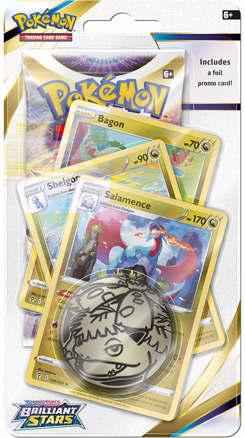 Pokémon Sword & Shield Brilliant Stars Salamence Premium Checklane Blister - EN