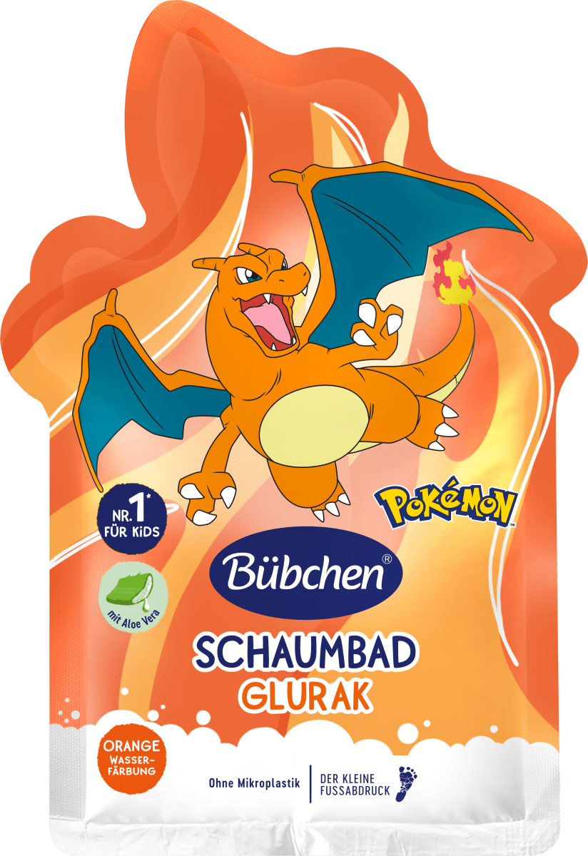 Schaumbad Glurak Feuerwirbel Pokémon, 40 ml Schaumbad Glurak Feuerwirbel Pokémon, 40 ml