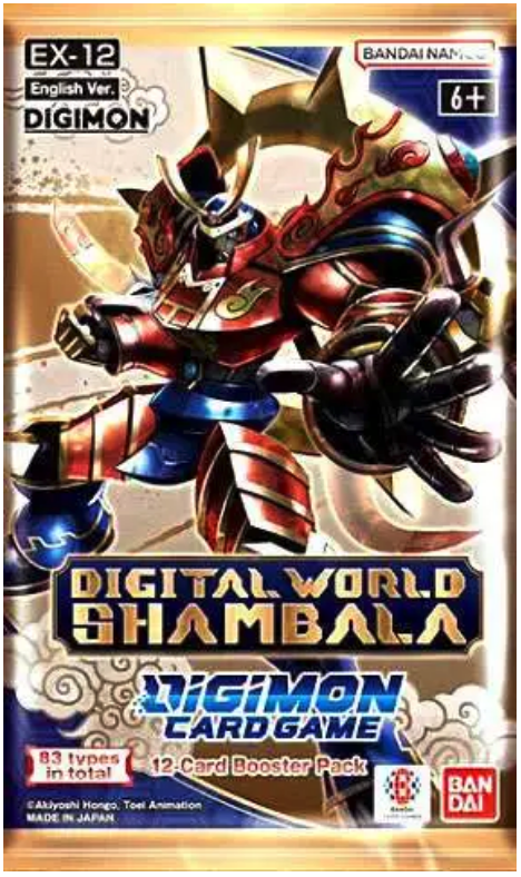 Digital World Shambala EX-12 Extra Booster Pack- Digimon Card Game - EN Digital World Shambala EX-12 Extra Booster Pack- Digimon Card Game - EN