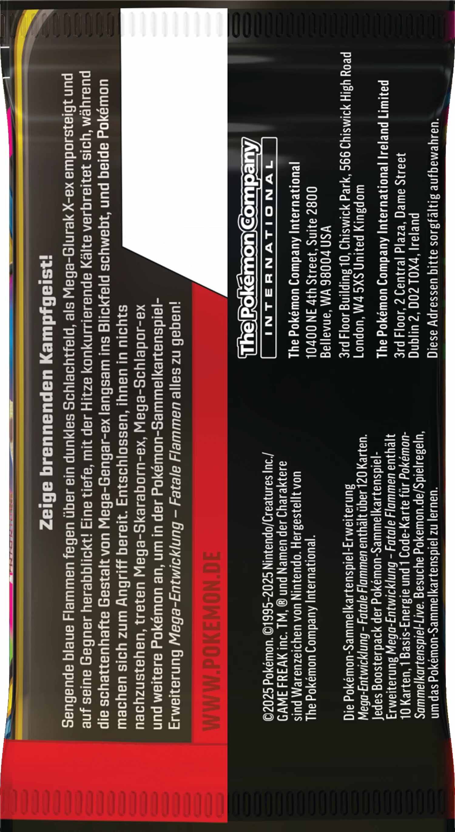 Pokémon TCG: Mega Entwicklung Fatale Flammen Booster Display (36 Packs) - DE