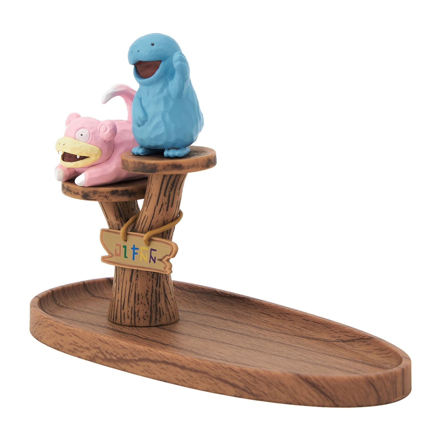 Pokémon Concierge - Slowpoke & Nuovo Wood-Style Accessory Tray - 15 cm