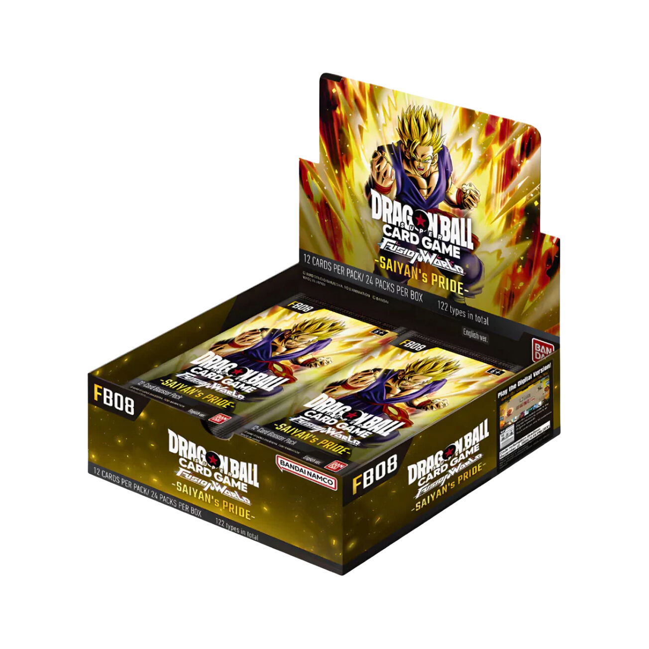 Fusion World Saiyan's Pride (FB08) Booster Display (24) - Dragonball Super Card Game - EN Fusion World Saiyan's Pride (FB08) Booster Display (24) - Dragonball Super Card Game - EN