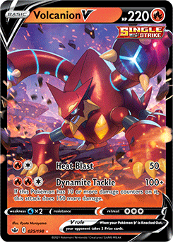 Volcanion V - 025/198 - Pokémon TCG - Near Mint - EN