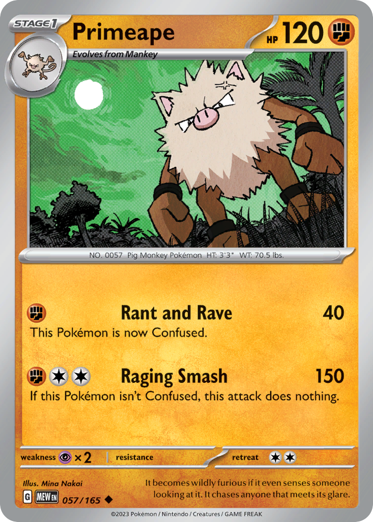 Primeape - 057/207 - EN Primeape - 057/207 - EN