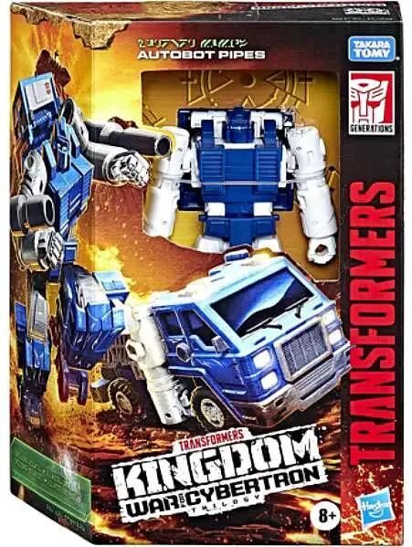 Transformers Generations Kingdom: War for Cybertron Autobot Pipes Deluxe Action Figure