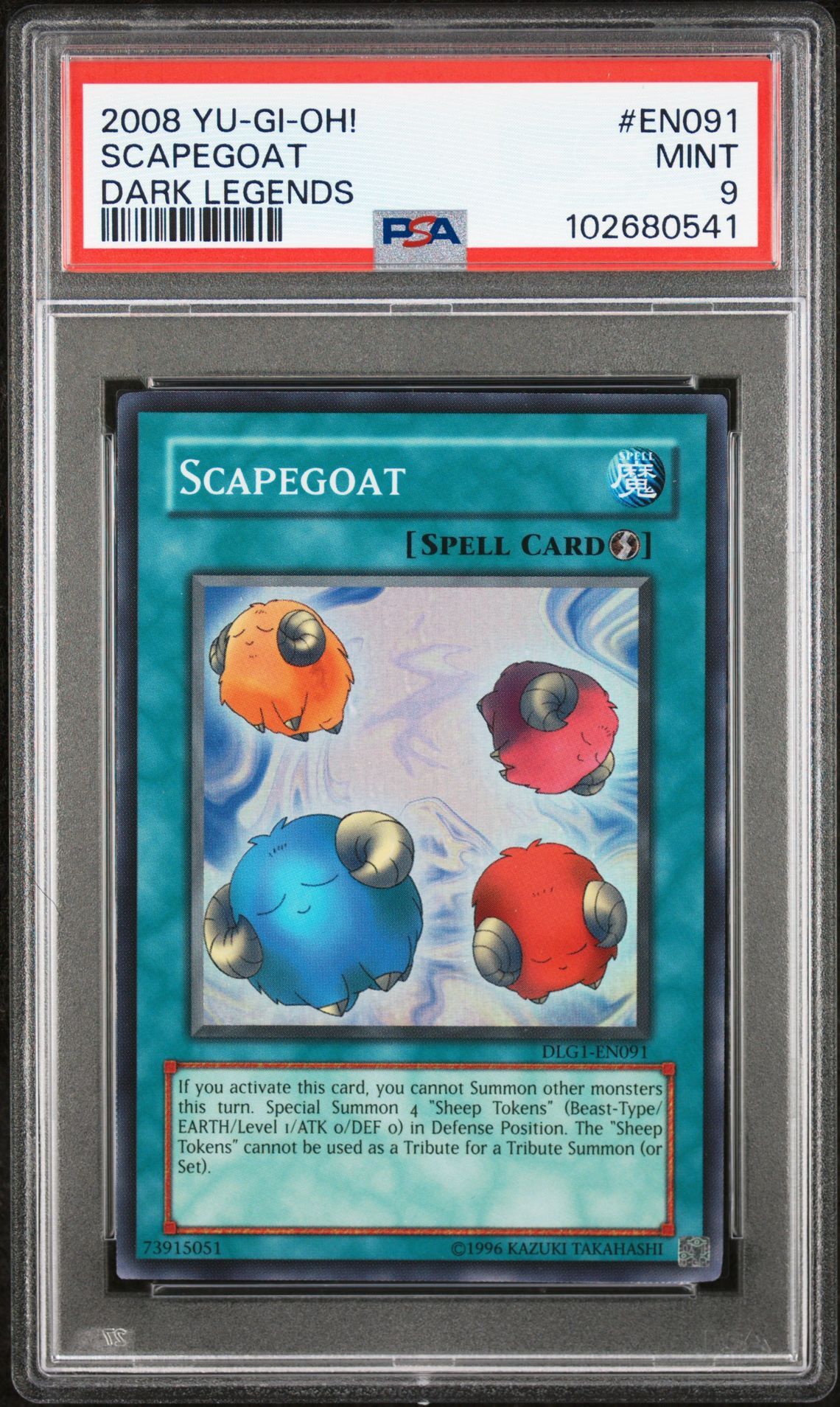 2008 YU-GI-OH! DARK LEGENDS EN091 SCAPEGOAT - PSA 9 MINT - Yu-Gi-Oh! 2008 YU-GI-OH! DARK LEGENDS EN091 SCAPEGOAT - PSA 9 MINT - Yu-Gi-Oh!
