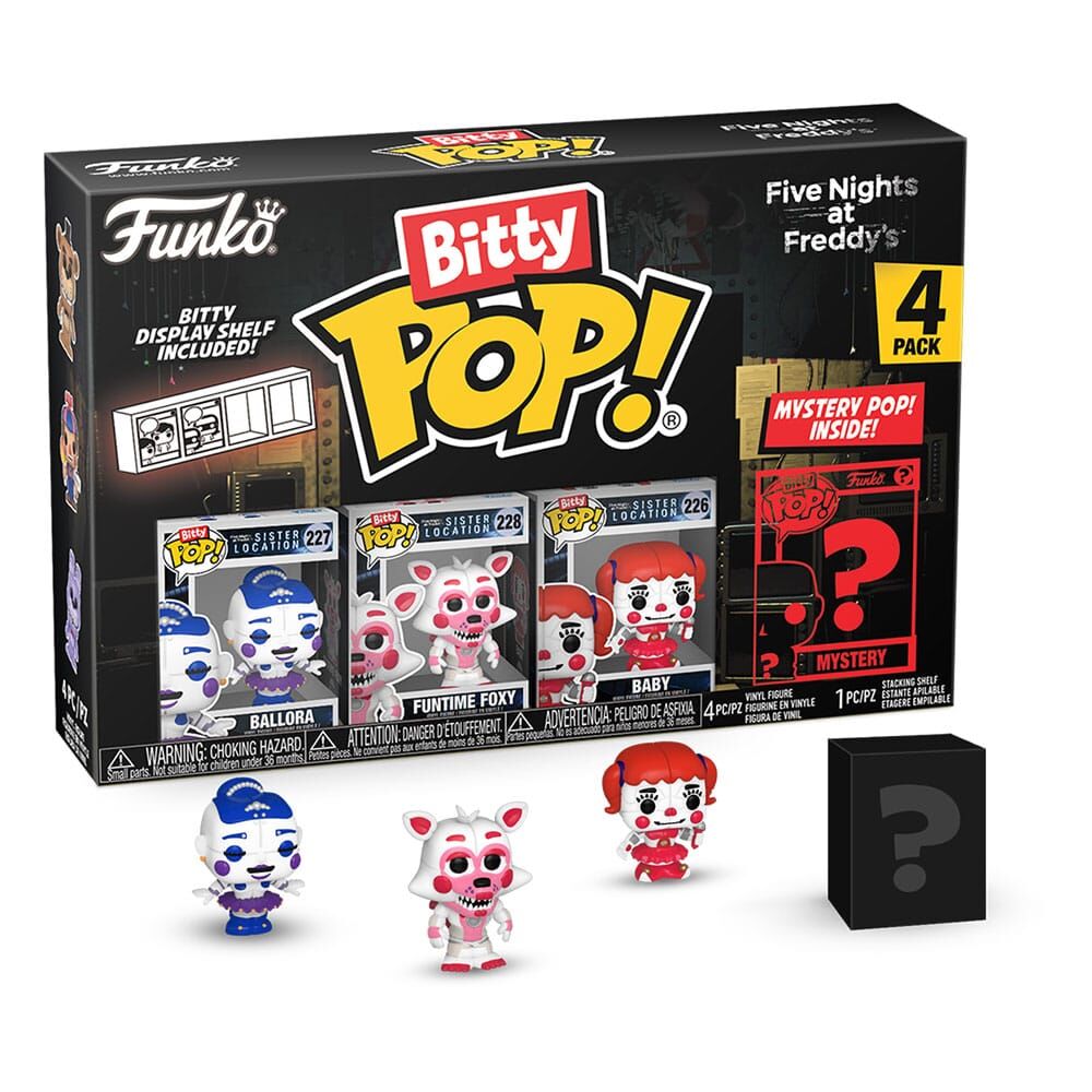 Five Nights at Freddy's Bitty POP! Vinyl Figur 4er-Pack Ballora - 2,5 cm Five Nights at Freddy's Bitty POP! Vinyl Figur 4er-Pack Ballora - 2,5 cm