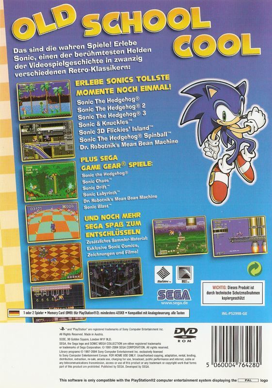Jeu Sonic Mega Collection Plus PS2 - Version Française, Complet Sans La Notice