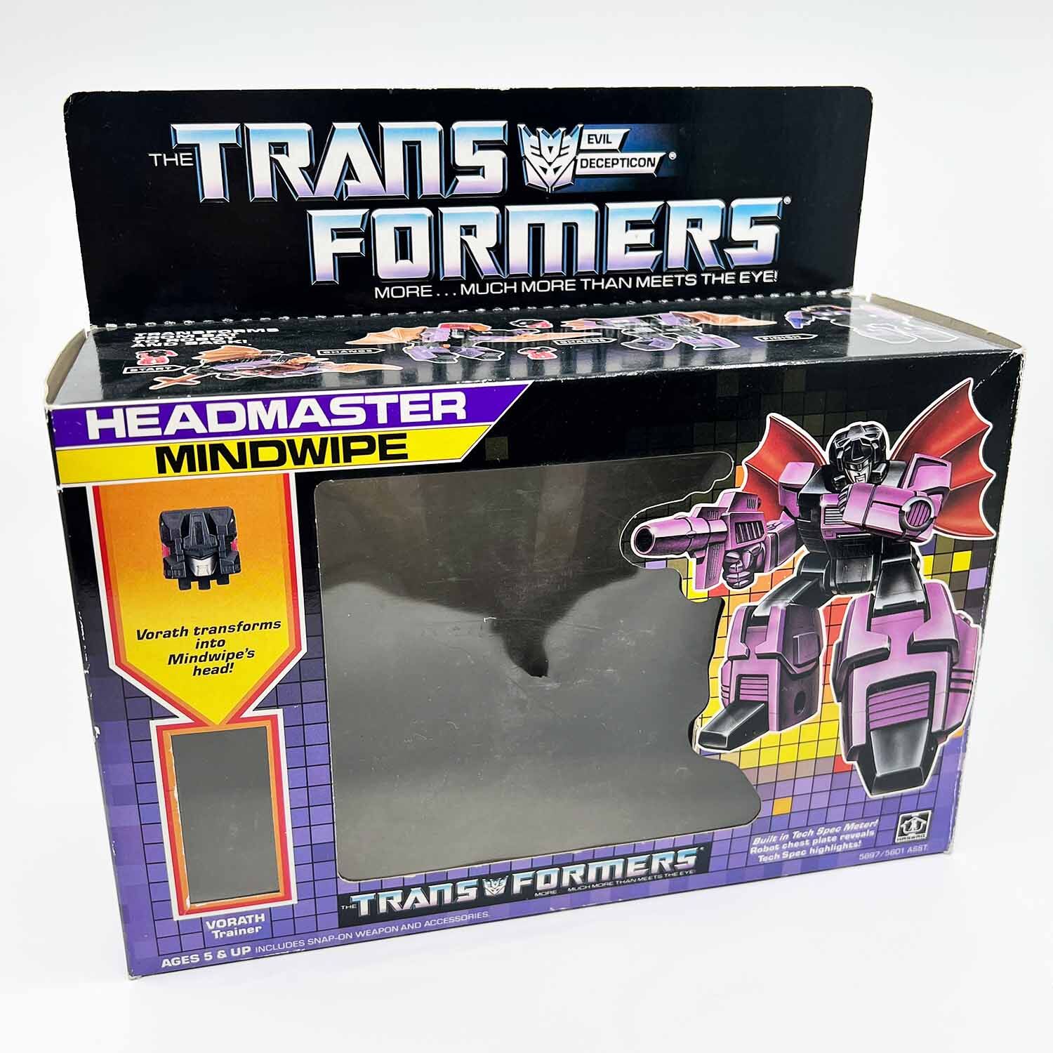 Headmaster Mindwipe Decepticon Transformers G1 1986 with Box