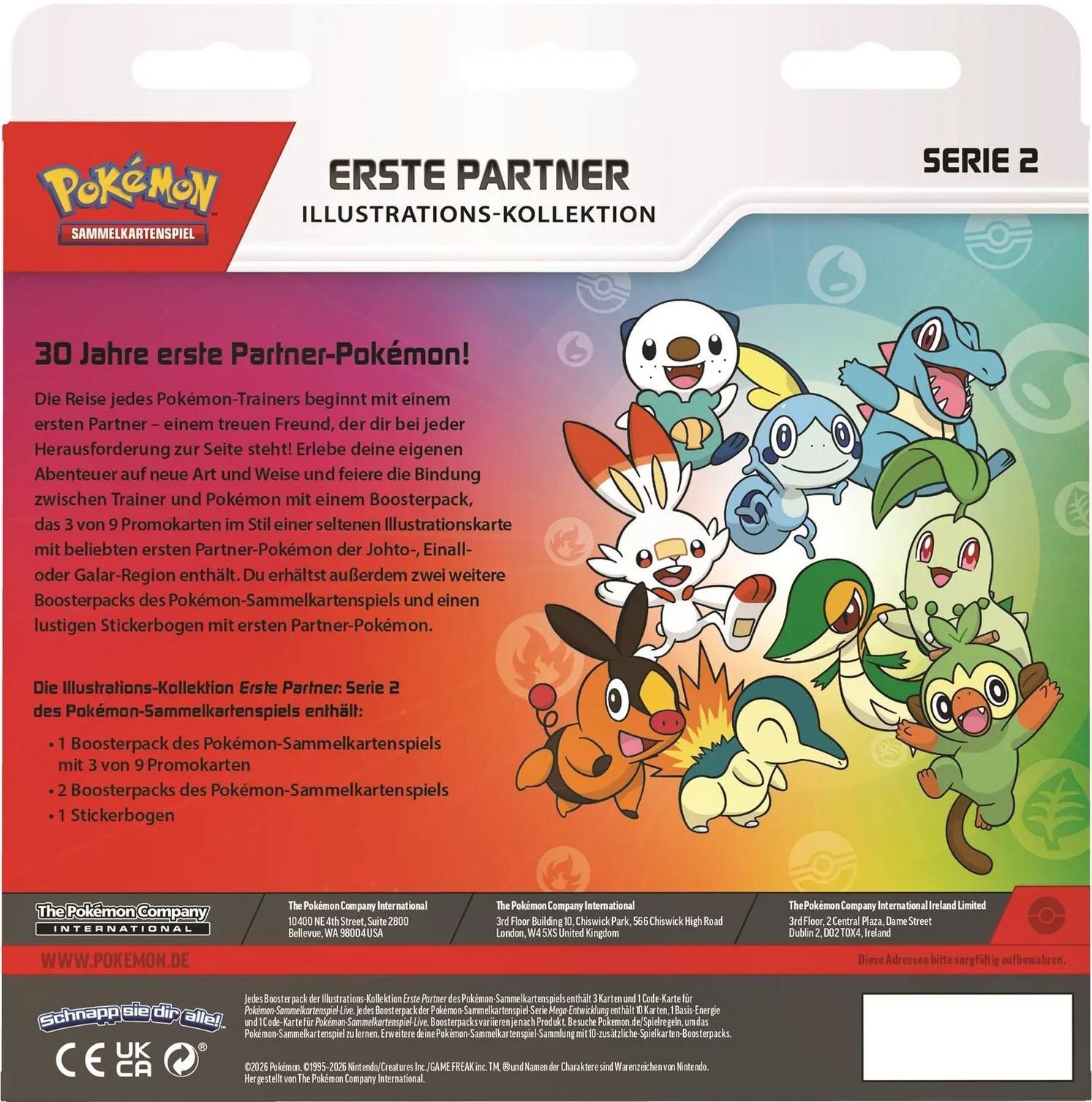 Pokémon TCG: Erste Partner Illustrations-Kollektion - Serie 2 - DE
