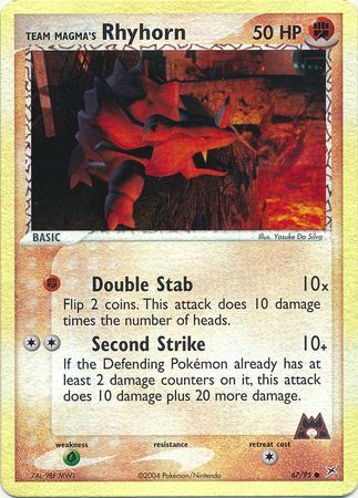 Team Magma’s Rhyhorn - 67/97 - Reverse Holo - EN Team Magma’s Rhyhorn - 67/97 - Reverse Holo - EN