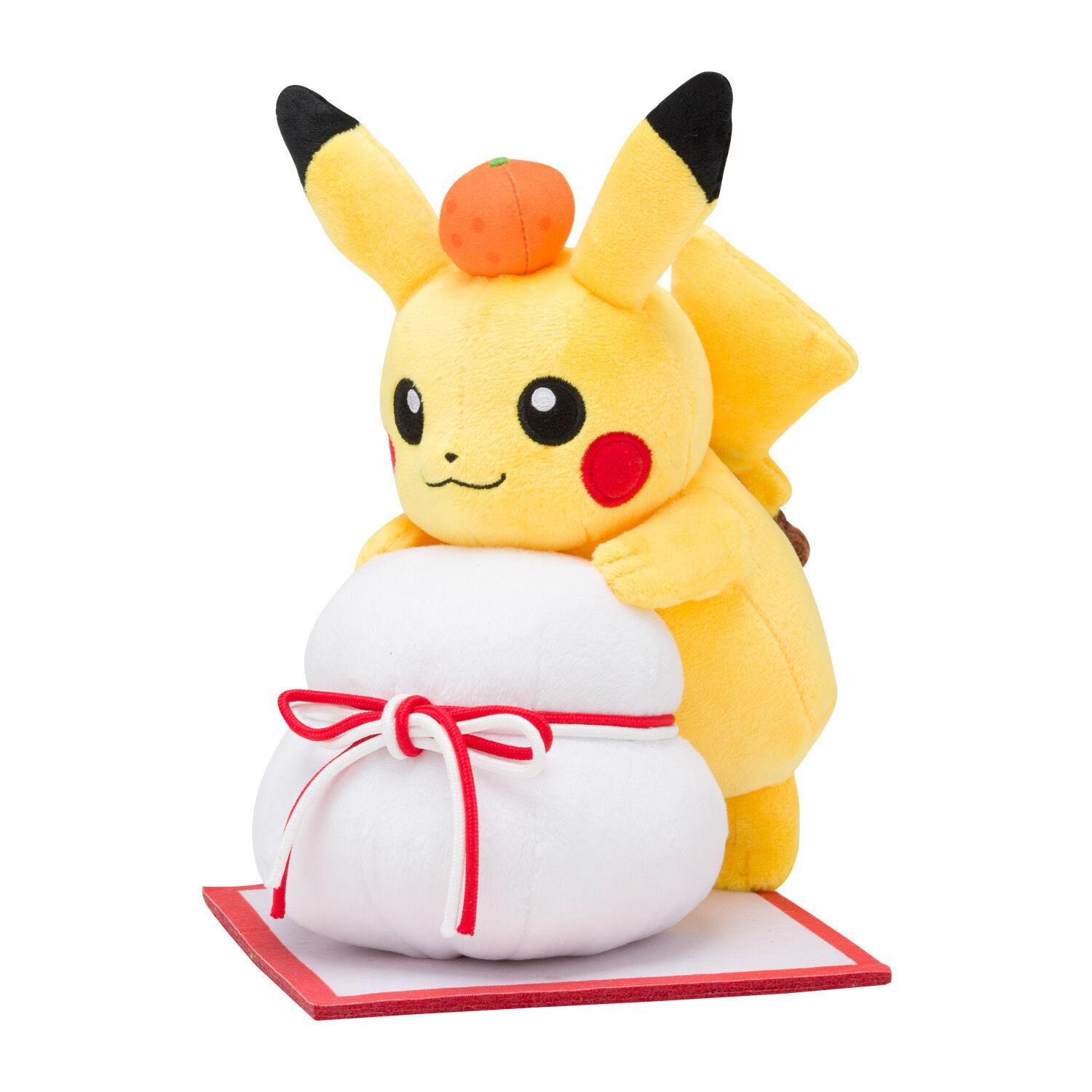 Pikachu Kagami Mochi New Year Plush - 24 cm
