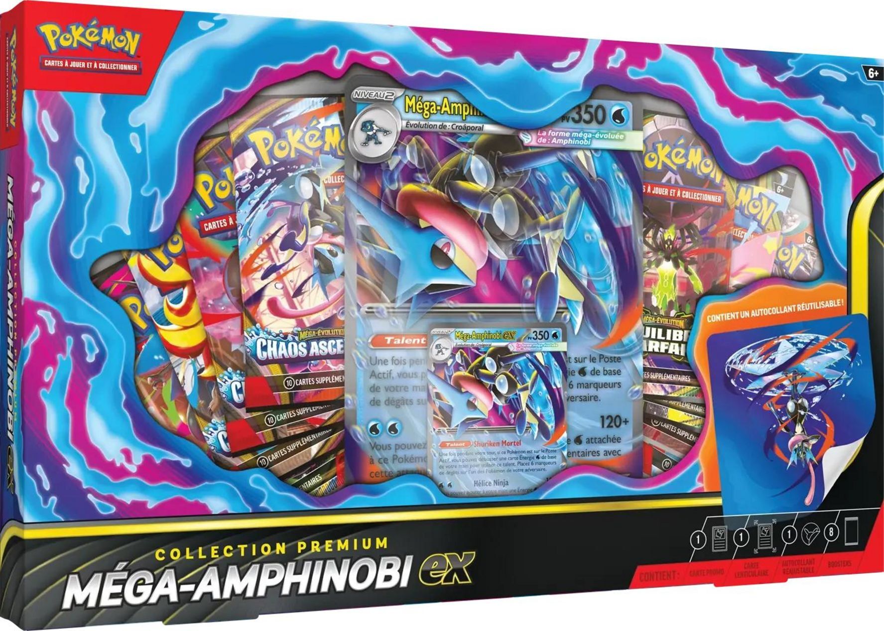 Pokémon TCG: Méga-Amphinobi Premium ex Collection - FR Pokémon TCG: Méga-Amphinobi Premium ex Collection - FR